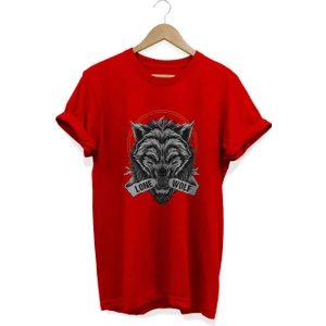 Lone Wolf Baskılı T-Shirt