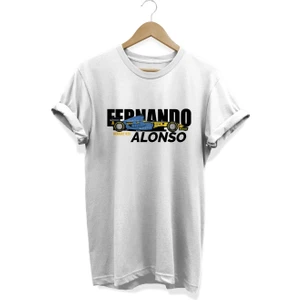 Fernando Alonso Baskılı T-Shirt