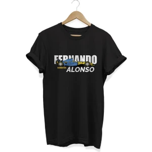 Fernando Alonso Baskılı T-Shirt