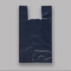 YSK Plastik 60X130 cm Siyah Kalın Atlet Poşet – Kulplu Hantal Boy Taşınma ve Taşıma Torbası Çöp Torbası