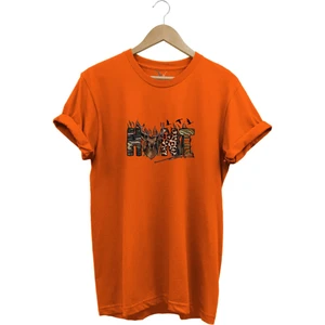 Avcılık Hunter Outdoor Geyik Tasarımlı Hunt Yazı Baskılı %100 Pamuk Regular Fit T-Shirt