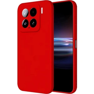 Xiaomi 15 Kılıf Lansman Içi Kadife Silikon Kırmızı