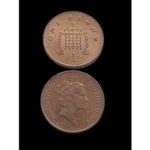 1994 Ingiltere 1 Penny Koleksiyon Yabancı Madeni Para Eski Para Hobi Hediye Antika