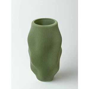 Ripple Form Vazo – Mint Yeşili | Modern Dalga Desenli Dekoratif Vazo