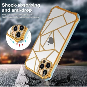 iphone 11 Promax Uyumlu Elektro Lazer - Süper Darbe Emici - Kamera Korumalı Lüks Lazer Kılıf Kapak