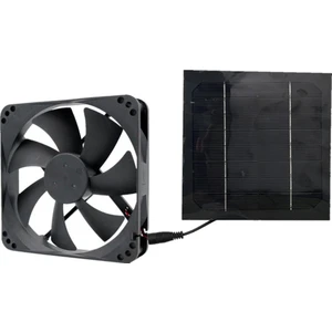 20W 12V Güneş Panelı Egzoz Fanı Hava Aspiratörü Mini Vantilatör Güneş Paneli Enerjili Fan Köpek Tavuk Evi Sera (Yurt Dışından)
