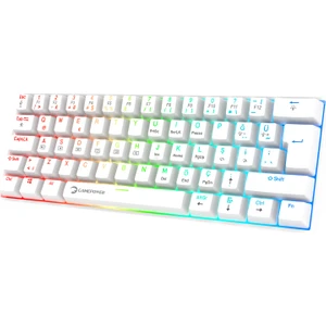 Lyra Rgb 60M 62TUŞ Beyaz Mekanik Kablolu Red Switch Klavye - 3 Yıl Garantili