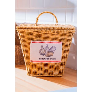 Nomad Kapaklı Hasır Patates & Soğan Sepeti 