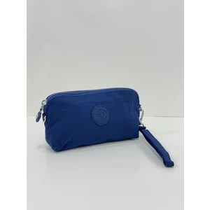 Sanmorris El ve Çapraz Askılı 2 Bölmeli Metal Fermuarlı Kartlık ve Bozuk Para Gözlü Cüzdan 3065