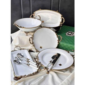 Antique White Sunum Set 10 Parça