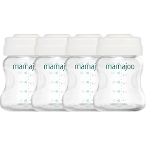 Anne Sütü ve Mama Saklama Seti 4x150 ml | Biberon ve Göğüs Pompası Uyumlu Kapaklı Saklama Kabı