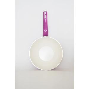 24 cm Fuşya Wok Tava