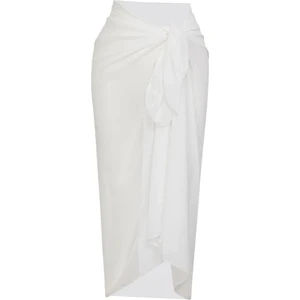 Esnek Likralı Beyaz Tül Pareo 150X95 cm