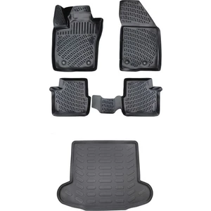 Fiat Egea Sedan 3D Havuzlu Paspas 2015 Sonrası + Bagaj Havuzu