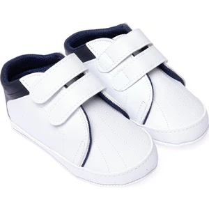 Hellobaby Erkek Bebek Ilk Adım Ayakkabısı Deri Beyaz