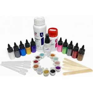 750 gr Şeffaf Epoksi + Köpük Giderici + Sıvı Sedefli Pigment + Sim Seti+ Pipet + Karıştırıcı Çubuk