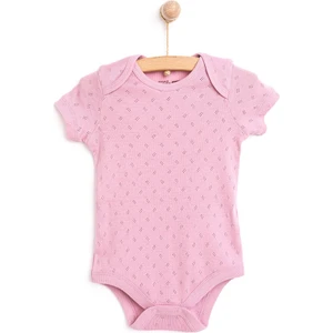 Hellobaby Jakarlı Kısa Kol Body