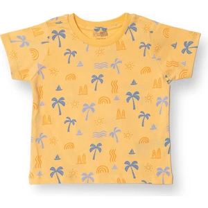 Hellobaby Basic Erkek Palmiye Ağacı Baskılı T-Shirt Erkek Bebek