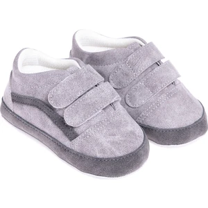 Hellobaby Unisex Yürüme Öncesi Ayakkabı Süet Gri