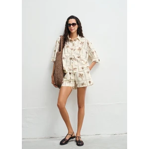 Palmiye Baskılı Şort 1410232-91116