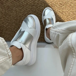 Hakiki Deri Bantlı Sneakers