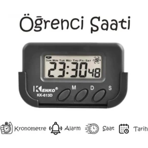 Öğrenci Saati - Kronometreli Ders Çalışma Saati - Dijital Masa Saati