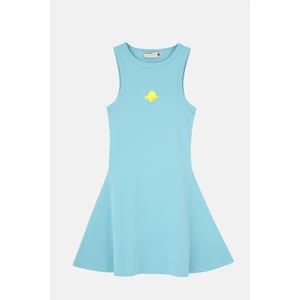 Reflect Studio Yellow Tang Premium Kısa Elbise - Açık Mavi