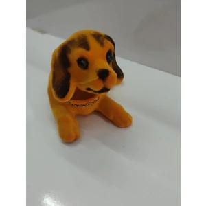 Kafa Sallayan Köpek Araba Süsü Turuncu