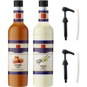 Kahve Şurubu Karamel Aromalı Vanilya Aromalı 700  ml (Pompa )