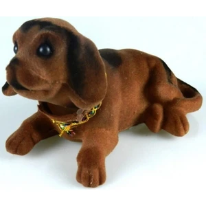 Kahverengi Kafa Sallayan Köpek Araç Içi Süs