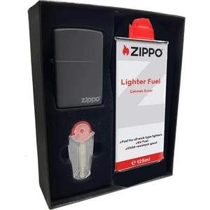 Çakmak Mat Siyah  Kutu Benzin Taş Set DU10-067277