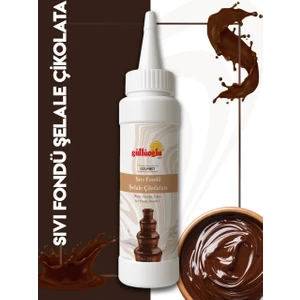 Sıvı Fondü Şelale Çikolata Sos - Waffle& Krep& Pankek& Tatlı& Dondurma& Kruvasan& San Sebastian Sos - 300 Gr / 225 ml