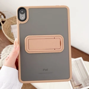 Apple iPad Air 11 Inc M2 (2024) Uyumlu Yatay Stand Olabilen Antishock Köşe ve Kamera Korumalı Arka Yüzeyi Mat Threxi Kılıf A2902 A2903