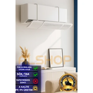 Ayarlanabilir Split Tipi Klima Hava Yönlendirici Klima Siperliği Klima Çarpması Için Aparat