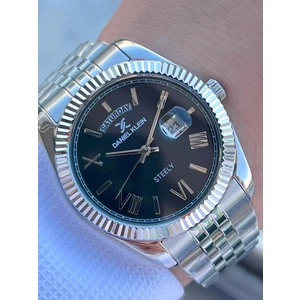 Daniel Klein Takvimli Kadran Rolex Kasa 30 mt Suya Dayanıklı 2 Yıl Garantili Erkek Kol Saati FG.DK14026.1