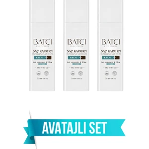 Batçı Hair Atelier Saç Kapatıcı Sıvı Krem 30 ml 3 Adet 1 Adet Tarak Hediyeli