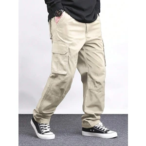 Erkek Kargo Cepli Gabardin Baggy Pantolon