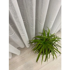 İnci Life Home Maria Keten Tül Perde – 1/2,5 Orta Pileli,şerit Desenli,kırışmaz,ütü Gerektirmez,modern Şık Tasarım