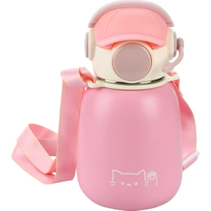 Gamer Termos Matara 500 ml Paslanmaz Çelik Pipetli Suluk (5 Yaş Üstü) Çocuk Suluğu 10 x 18 cm