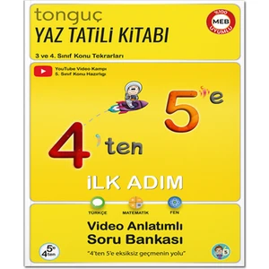 Tonguç Akademi 4'ten 5'e Hazırlık Kitabı