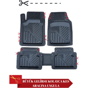 Volkswagen Polo 1999-2009 3d Havuzlu Siyah Oto Paspas