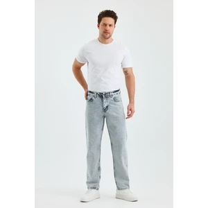 Erkek Baggy Casuel Jean Kot Pantolon