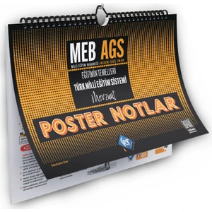 Meb Ags Eğitimin Temelleri ve Türk Milli Eğitim Sistemi Mevzuat Poster Notlar Kr Akademi Yayınları