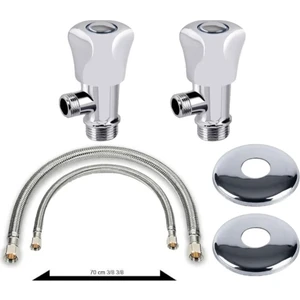 Klozet Flex Bağlantı Hortumu Taharat Musluğu Set