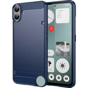 Digital Computer Home For Nothing Cmf Telefon 1 Kılıfı Karbon Fiber Doku Tpu Fırçalanmış Telefon Kılıfı-Mavi (Yurt Dışından)