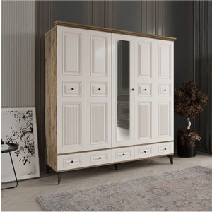 Nil 5 Kapaklı Aytaşı Gardırop Tamamı Mdf