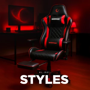 STYLES KL-R61 Kırmızı/Siyah Oyuncu Koltuğu