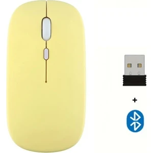 M.TK Moveteck Apple iPad Macbook Telefon Telefon Laptop Tablet Uyumlu Şarj Edilebilir Kablosuz Ince Hafif Bluetooth Renli Mouse Fare
