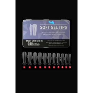 Protez Tırnak Soft Jel Tips 550’LI Medium Almond Badem Model
