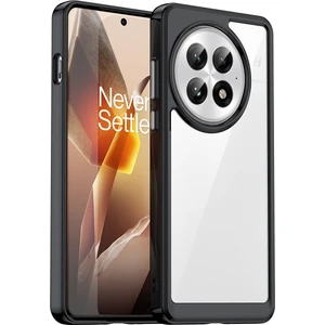 Digital Computer Home OnePlus 13 Kılıf TPU+Akrilik Koruyucu Şeffaf Telefon Kılıfı-Siyah (Yurt Dışından)